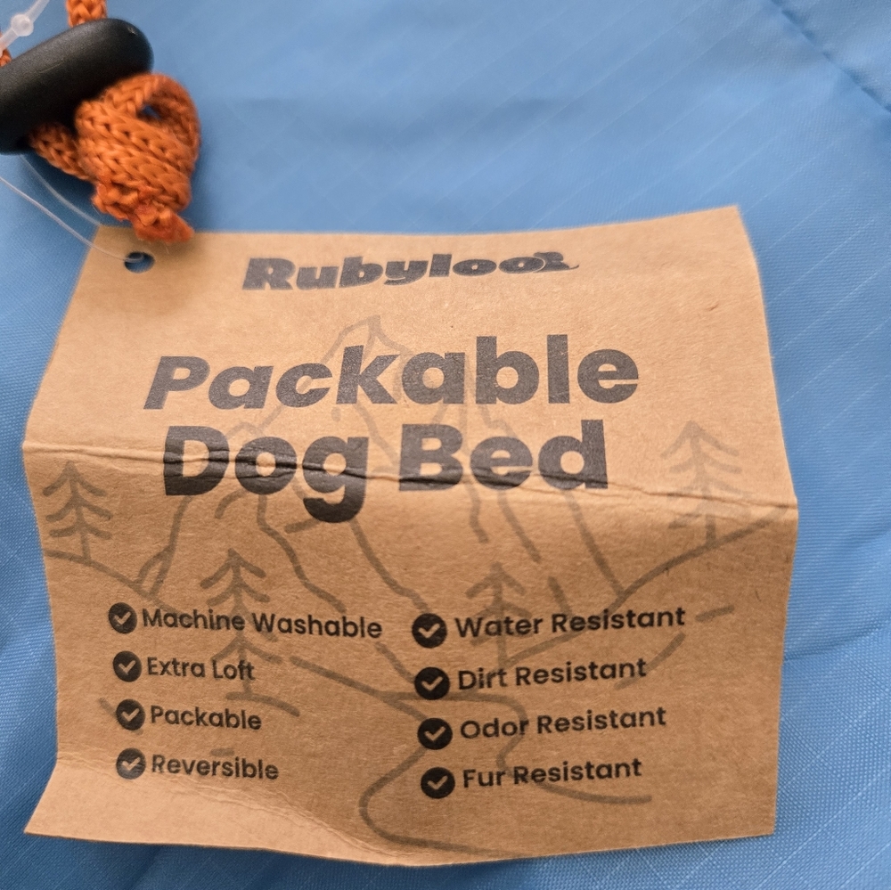 Rubyloo Packable Dog Bed - Blue - Picture 2 of 6